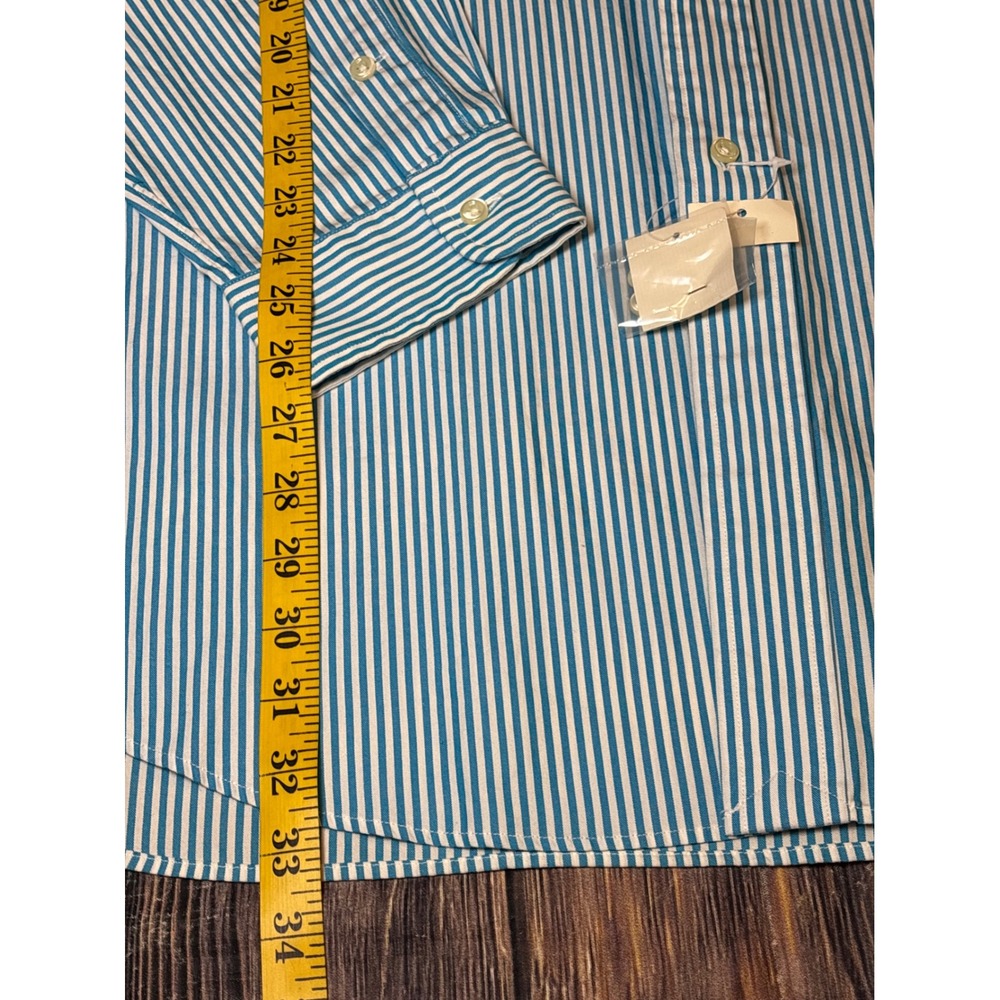 Polo Ralph Lauren Blake Shirt Mens XXL Blue White Stripe Cotton Button Down - Picture 5 of 13
